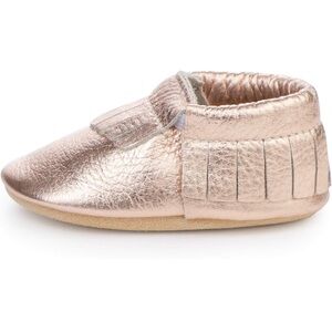Rose Gold Baby Moccasins